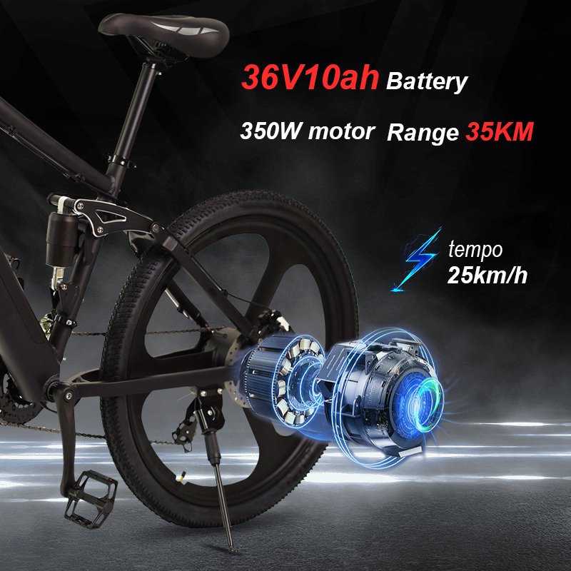 Electric Bike Bicycle 52V 36V 350W 500W 750W Motors Age Group Adults Shimano Derailleur 25km/h 25Gears Lithium Pack Alloy