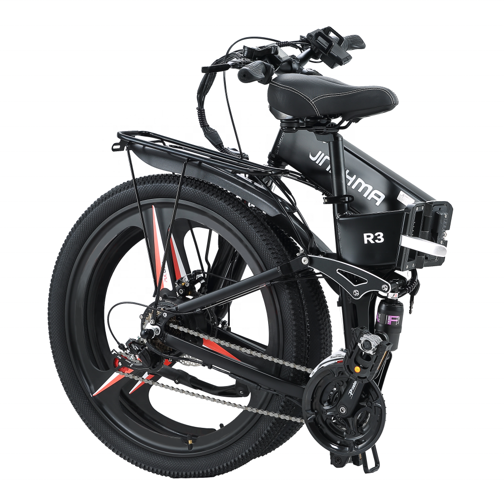 Customized Factory price EXW FOB CIF Electric Mountain Bike JINGHMA R3 800W48V12.8Ah 26 inch 21 Speed fat tire adult bicycle