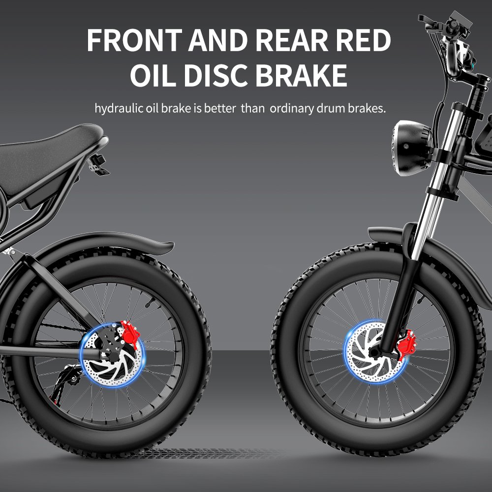 Factory Direct Sale 7 Speed 20Inch Electric Dirt Bike 1000W Power 48V 20ah Fat Tire Electric Adult Mountain Bike