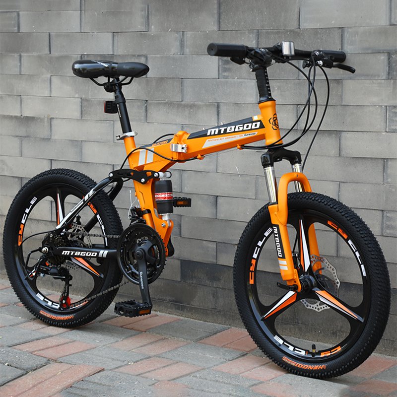 Tianjin height adjustable 21 speed full suspension mountain bike 20 inch wheels hummer folding bike for young people