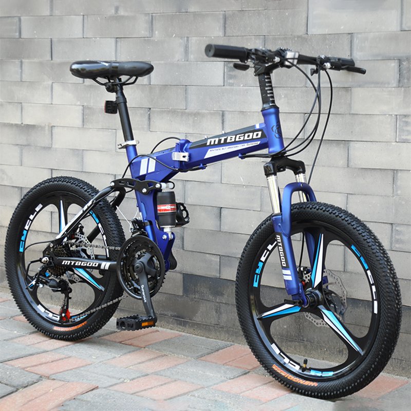 Tianjin height adjustable 21 speed full suspension mountain bike 20 inch wheels hummer folding bike for young people