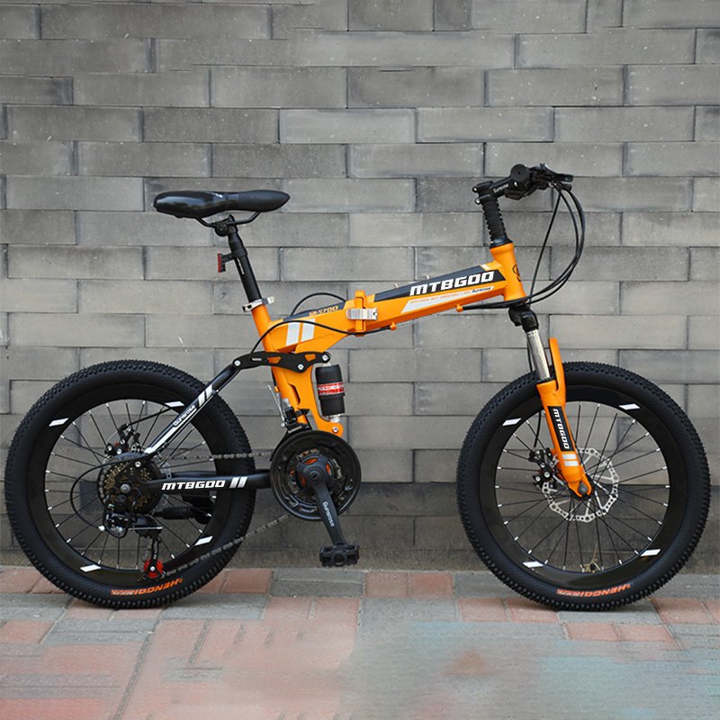 Tianjin height adjustable 21 speed full suspension mountain bike 20 inch wheels hummer folding bike for young people