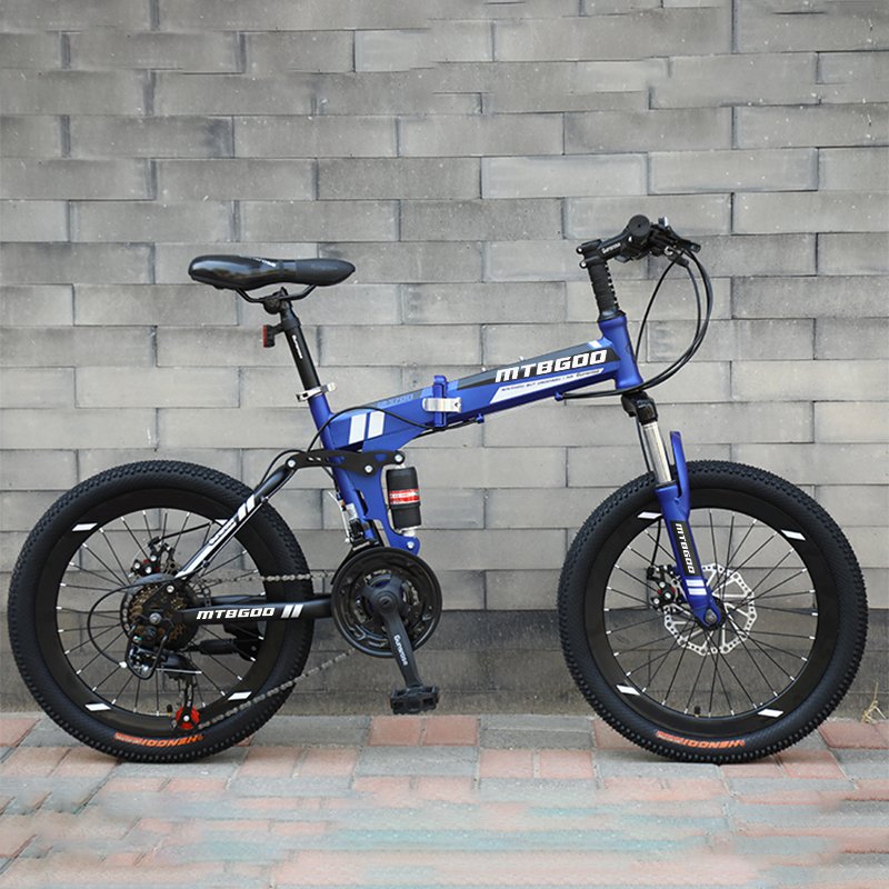 Tianjin height adjustable 21 speed full suspension mountain bike 20 inch wheels hummer folding bike for young people