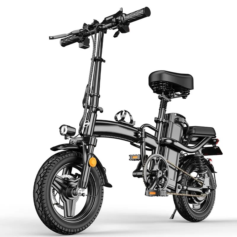Popular electric bicycle 48V 500W 1000w Top Quality 14" Fat Tire Folding Electric bike with 48V10.5Ah 17.5Ah