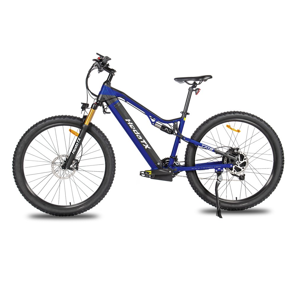 Powerful 1000W REAR Motor 27Speed Gears Aluminium Alloy Frame Full Suspension Mountain Ebike EMTB