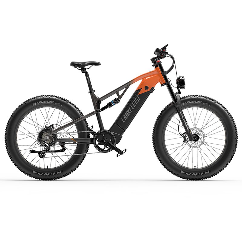 Lankeleisi RV800 Plus Fat Bike Electric 48V 750W 26 inch Fat Tire Electric Mountain Bike Full Suspension MTB