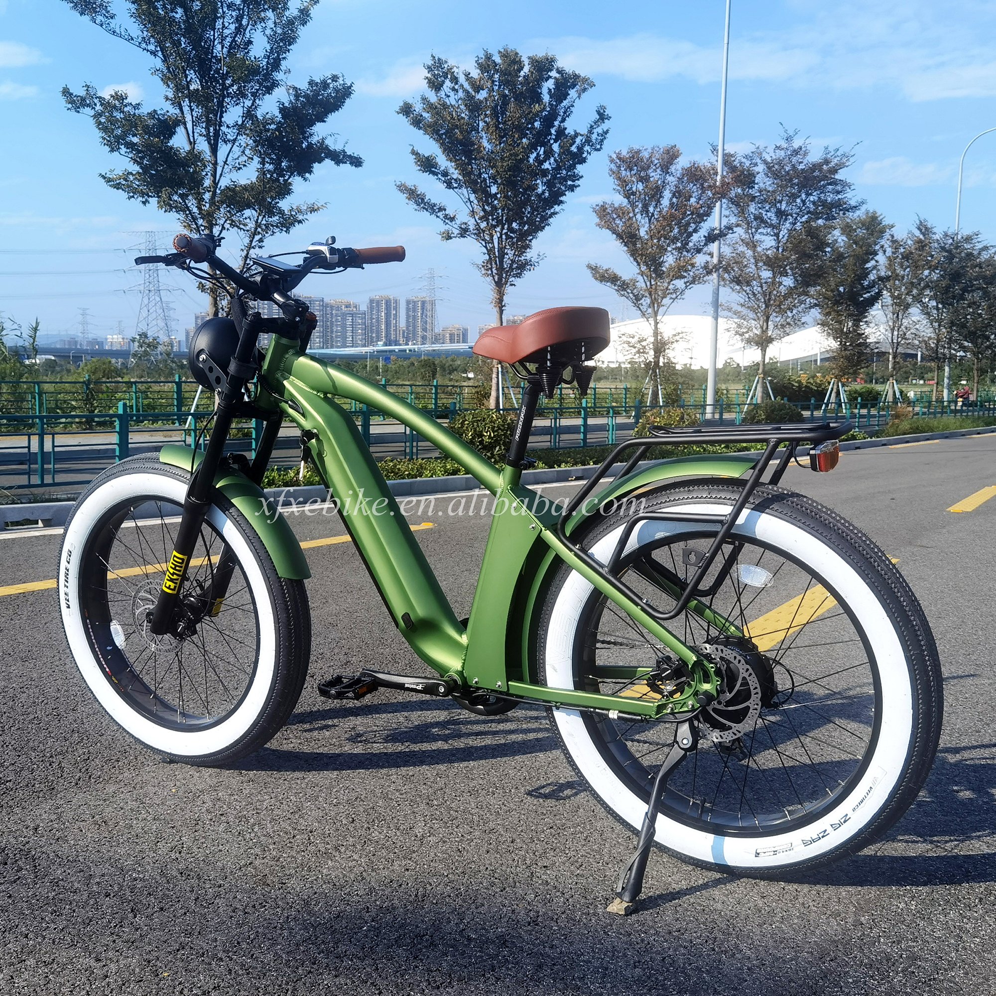 All Terrain 750watt Electric Bike Fat Tire 48V 17Ah Bigger Capacity Battery 26 Inch Mountain Ebike Powerful E Bicycle