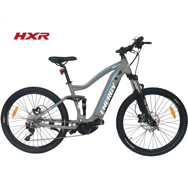 mid drive motor full suspension electric bicycle