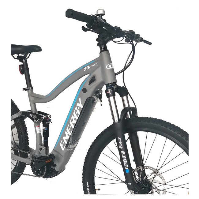 mid drive motor full suspension electric bicycle