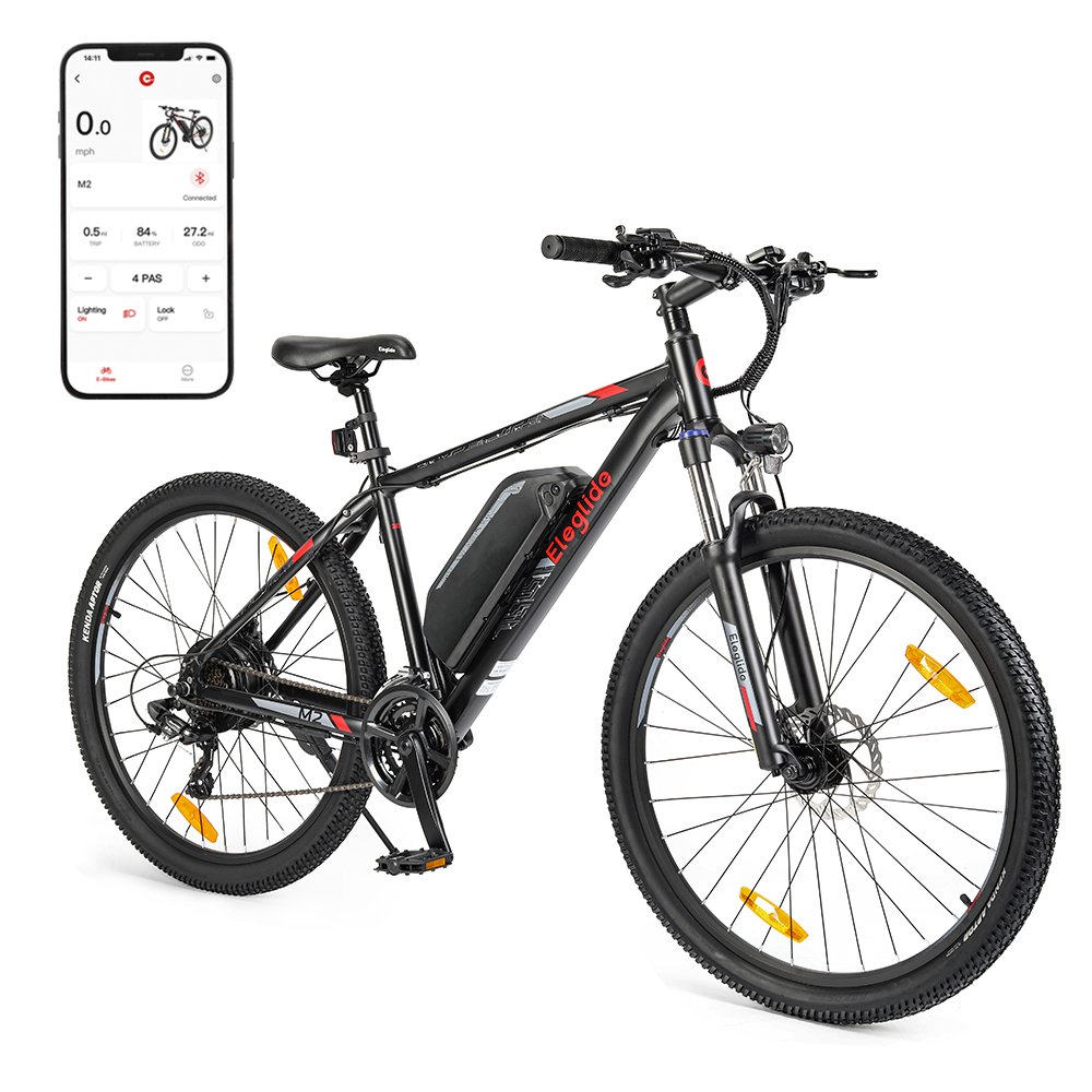 Eleglide M2 Electric City Bike 27.5 Step Thru Electric Bicycle 24 Speed Big Lcd Display Electric Moped Bike electric moped bike