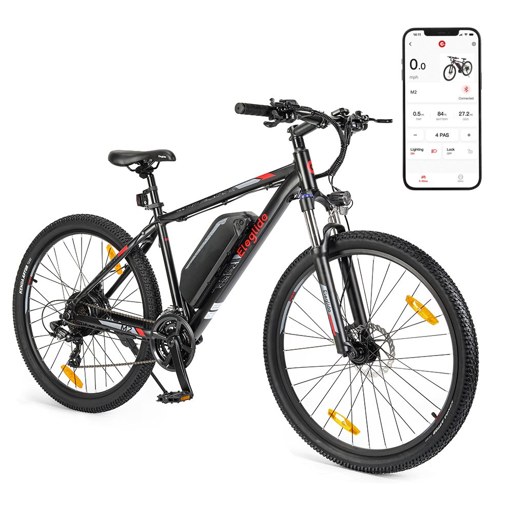 Eleglide M2 Electric City Bike 27.5 Step Thru Electric Bicycle 24 Speed Big Lcd Display Electric Moped Bike electric moped bike