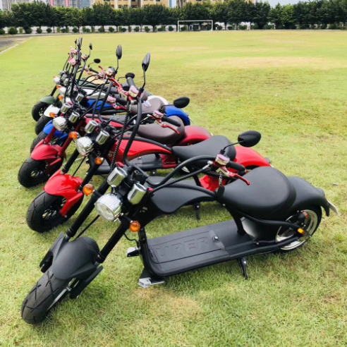 2000W Steel Frame Electric Scooters Battery Removable Chopper Frame Fat Tire Electric Motorcycle Scooter Citycoco City Bike