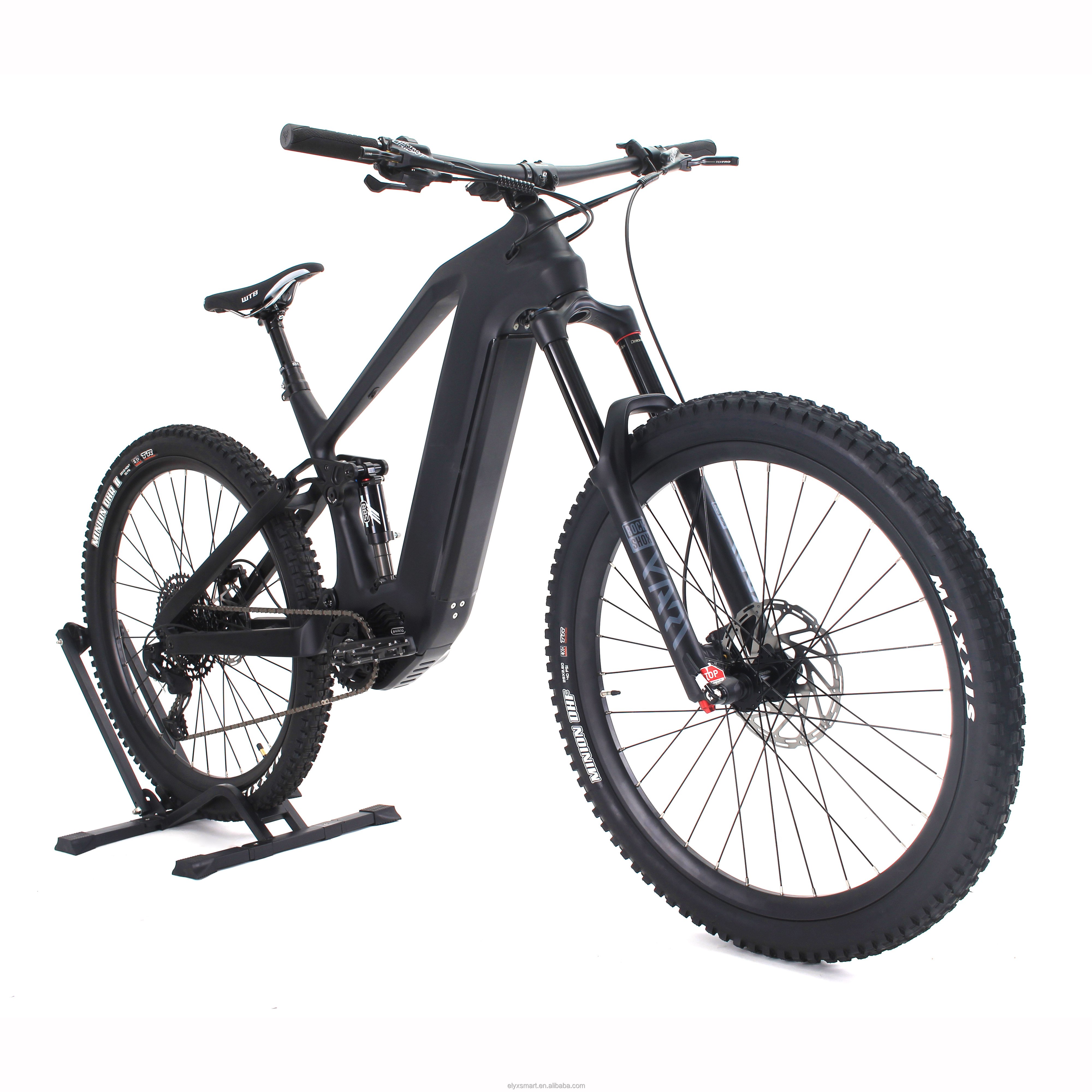 17.5AH Battery Carbon Fiber 29 inch Rockshox Electric Mountain Bike Full Suspension MTB Electric 1000W 48V E-bike Electric