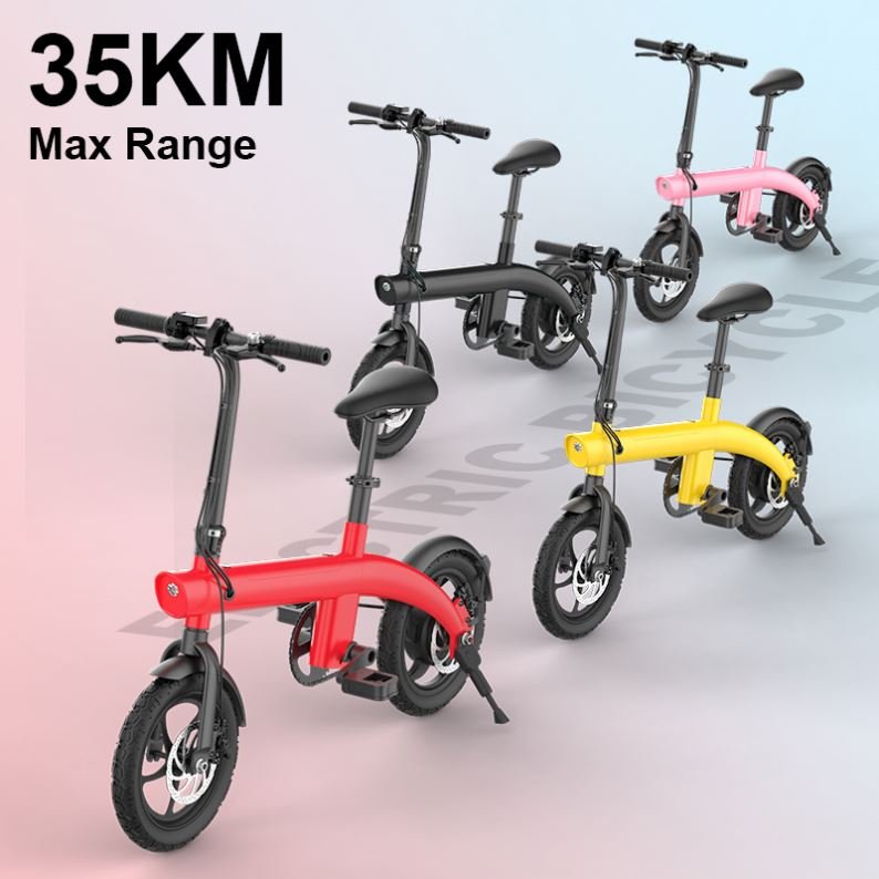 Factory Price 250w 14 Inch Tire Embedded Battery Portable Small Daily Commute Electric Bike Ebike E-bicycle E-bike Electric Bike