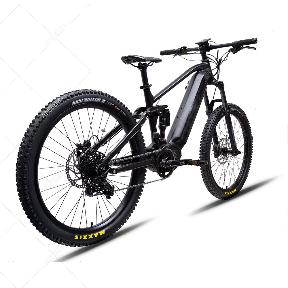 2022 full suspension rear shockingproof integrate battery and motor frame 29r 3.0 maxxis mtb tire g510 electric mountain bike