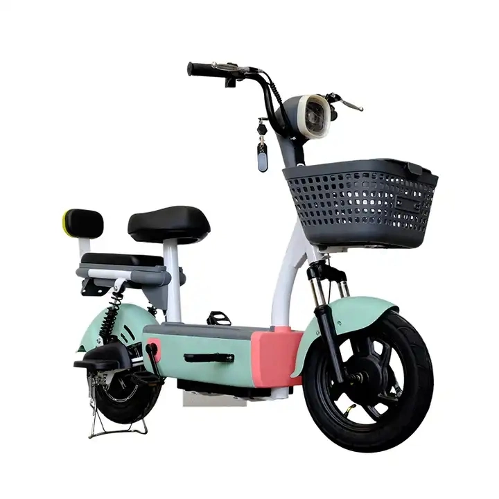 Urban Leisure 48V Dual-Assisted Adult Electric Bicycle Cheap Two-Wheeled Scooter Lead-Acid Battery Power Supply Steel Electronic