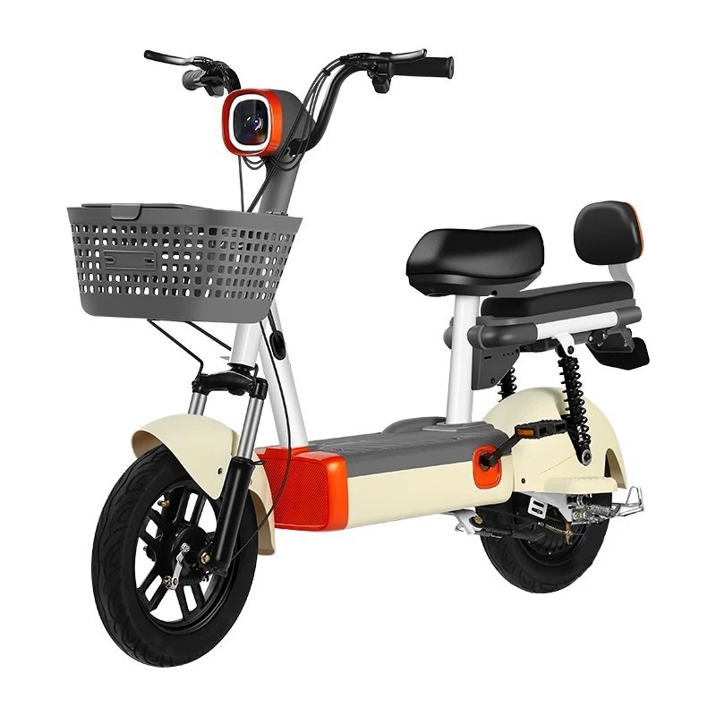 Urban Leisure 48V Dual-Assisted Adult Electric Bicycle Cheap Two-Wheeled Scooter Lead-Acid Battery Power Supply Steel Electronic