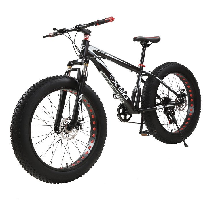 Wholesale 26 InchFat Tire Bicycle Steel Mountain Bike Fat Bicycle 26 Inch Beach Bike