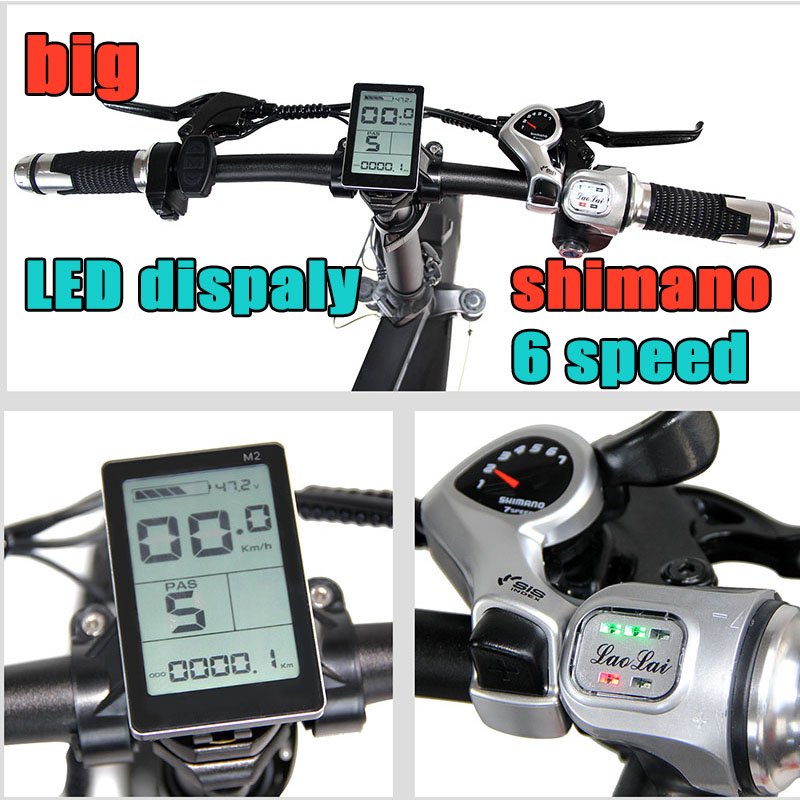 20 inch aluminium alloy 48V 25 AH long range folding fat tire e bike electric bike 1000W motor