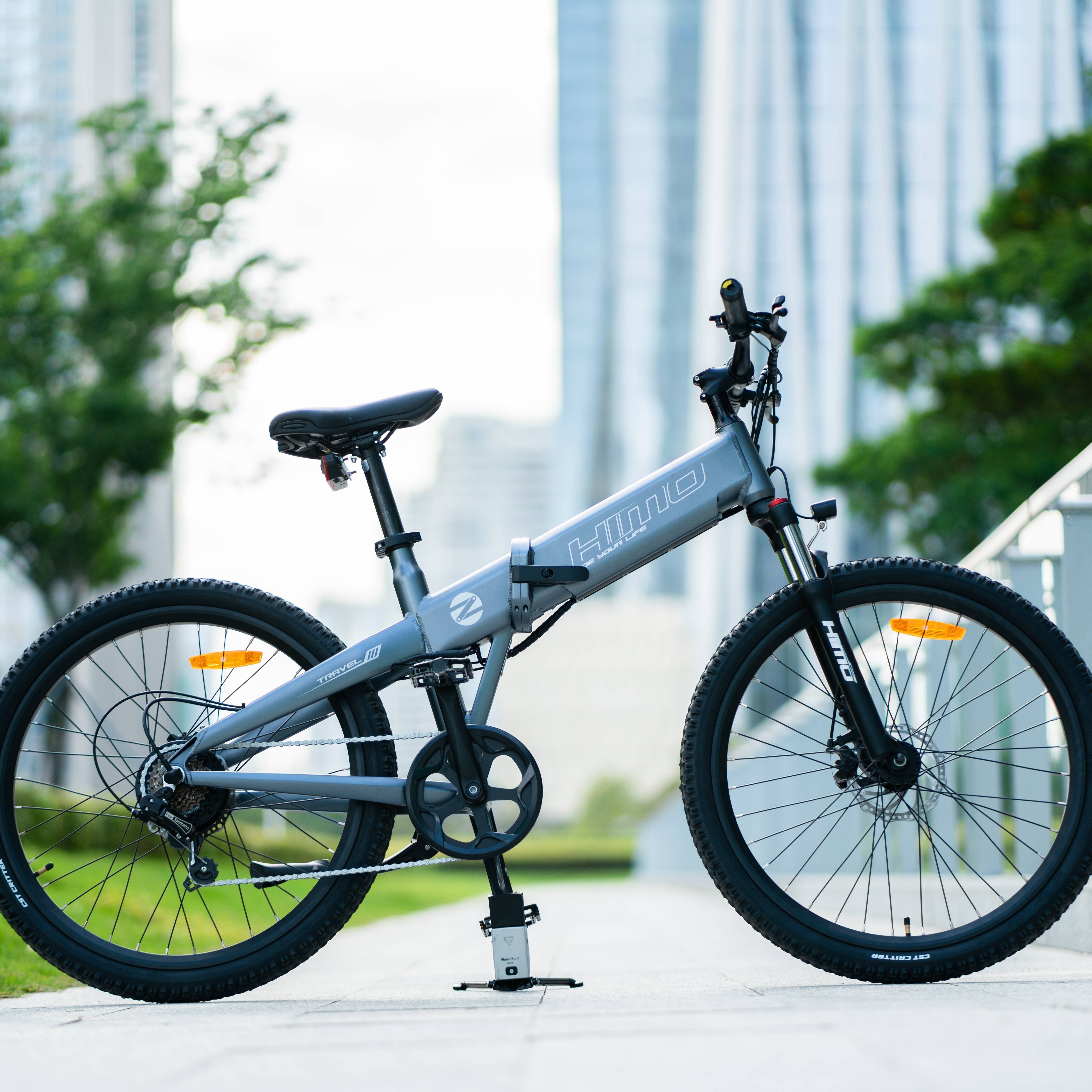 HIMO Z26 folding electric hybrid bike 26 inch 48V lithium battery electric mountain bike