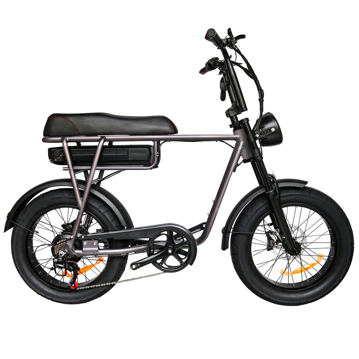 T6 Adults Electric Bike 750W 48V 12.5A 25KM/H Full Suspension Fork Electric Motorcycles 20*4.0 Off Road Tyre Mountain Ebike