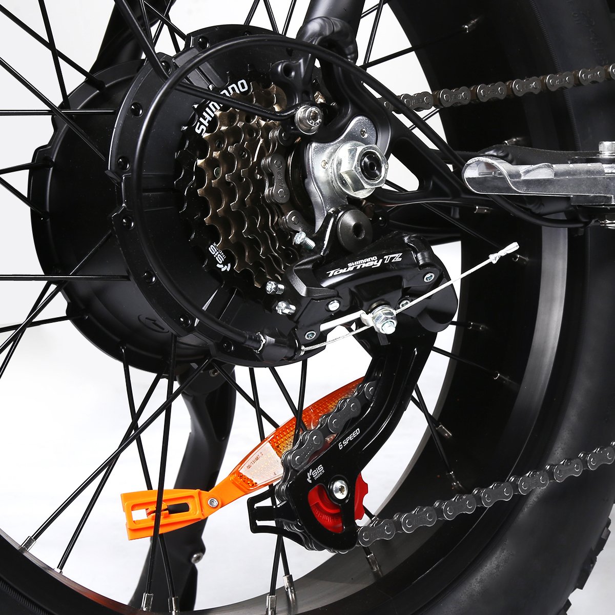 T6 Adults Electric Bike 750W 48V 12.5A 25KM/H Full Suspension Fork Electric Motorcycles 20*4.0 Off Road Tyre Mountain Ebike