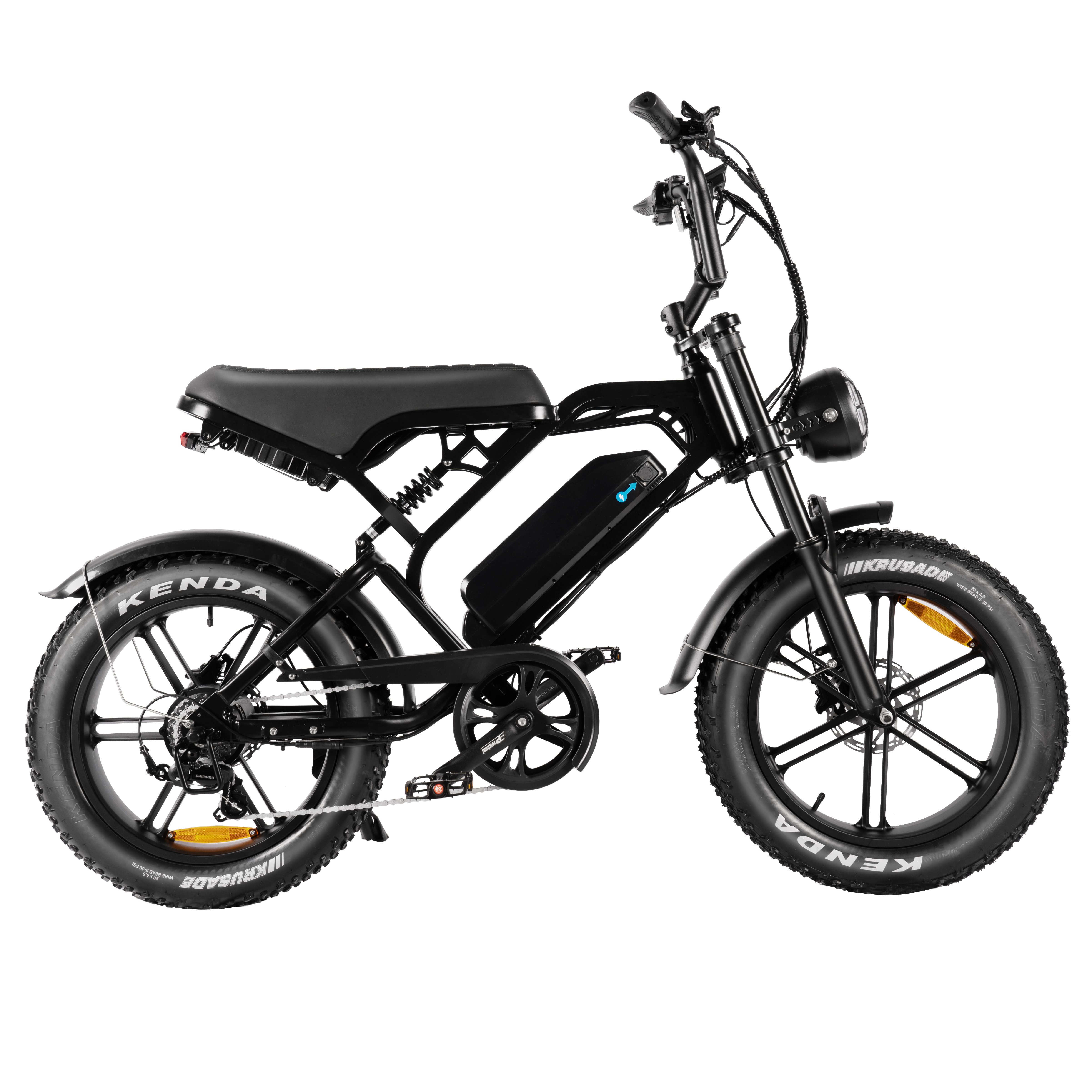 Cheap 20 Inch 750W V20 Electric Bicycle Fat Tire Hybrid E Mountain Dirt Bike Adult Eu Warehouse Ready To Ship