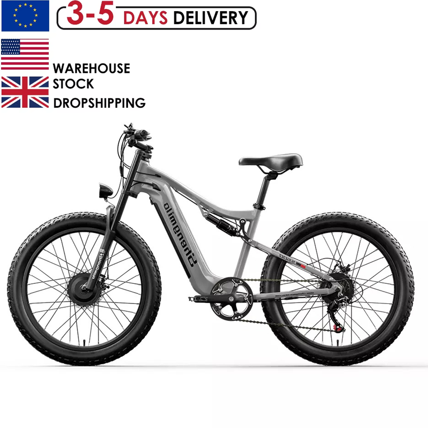 US UK EU Warehouse Wholesale 1000W 2000W 18AH 30AH 32AH 26 Inch Dual Motor E Bike Adult Electric Mountain Bike