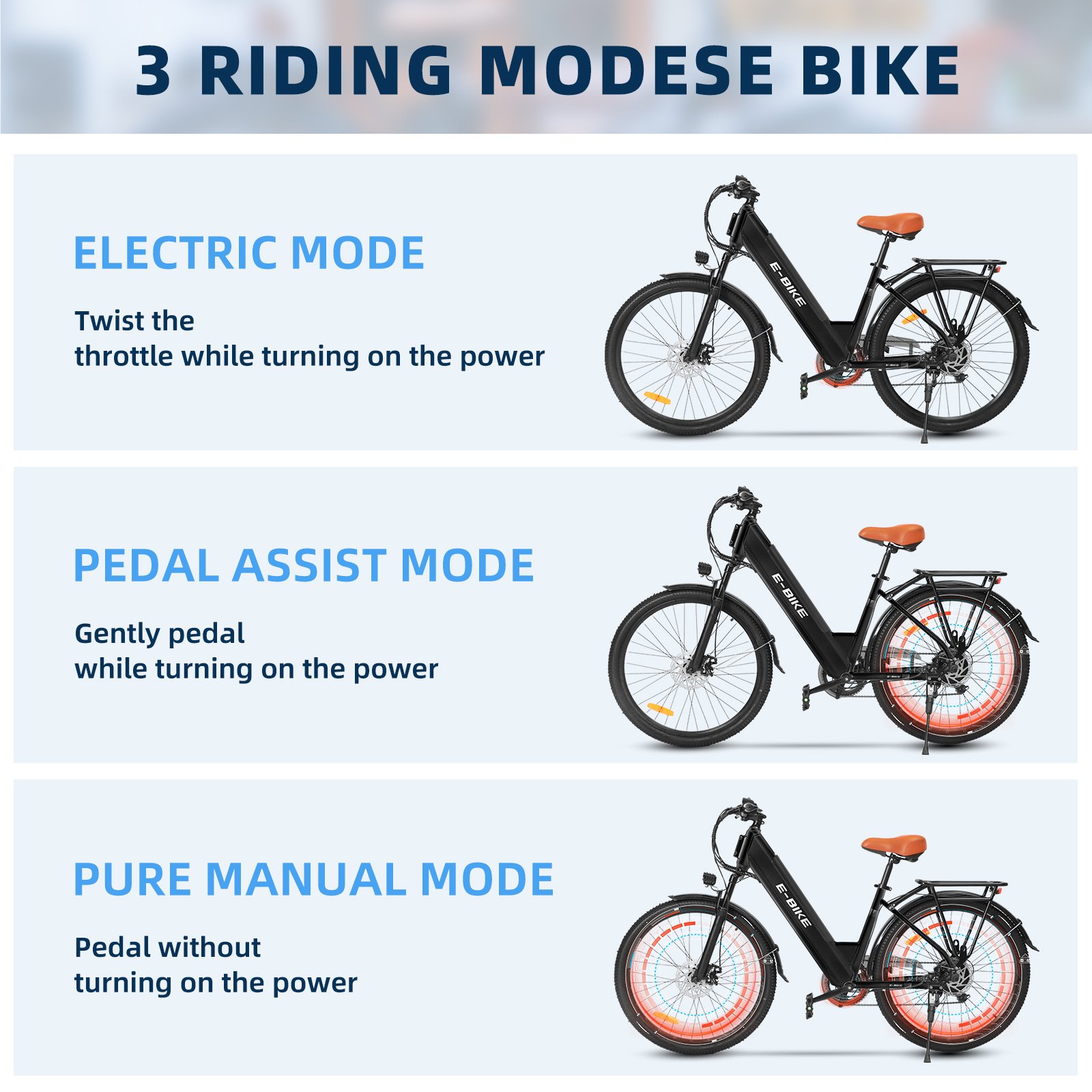 2024 Wholesale Price 36V 10AH women ebike Shimano 7 speed electric city bike Electric City Bike 500W 26 inch Urban Ebike