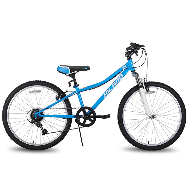 HILAND us warehouse stock 24 inch bicycle frame mountain bike double 7 speed v brake bicicleta mtb