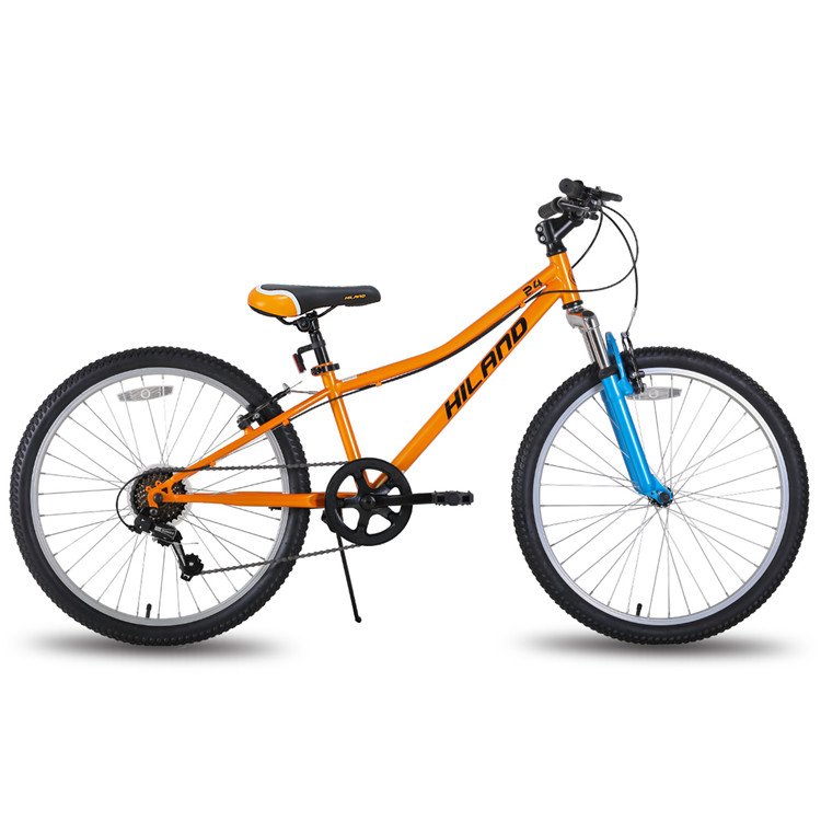 HILAND us warehouse stock 24 inch bicycle frame mountain bike double 7 speed v brake bicicleta mtb