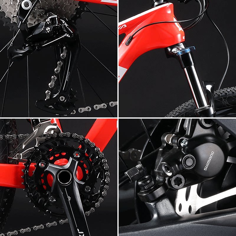 MTB bike sava Mountain bike hydraulic disc brake 27 speed carbon fiber bicycle for adult