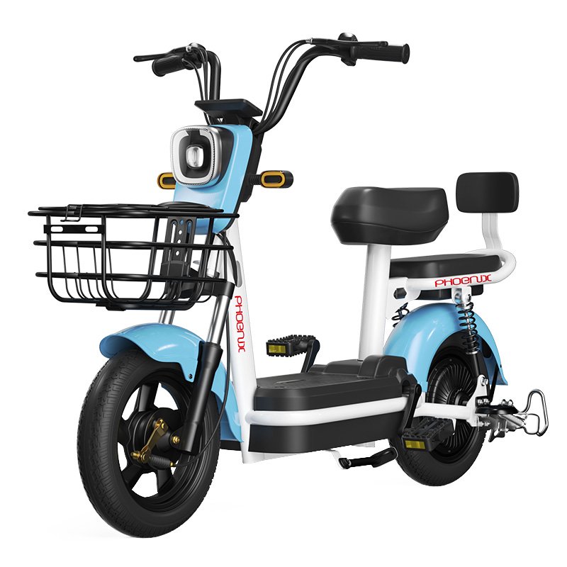 EU Hot Sale New Style 350W 500W 48V 20Ah 24AH 14 Inch Vacuum Tire Electric Bike City 2 Seat Adult Electric Bike