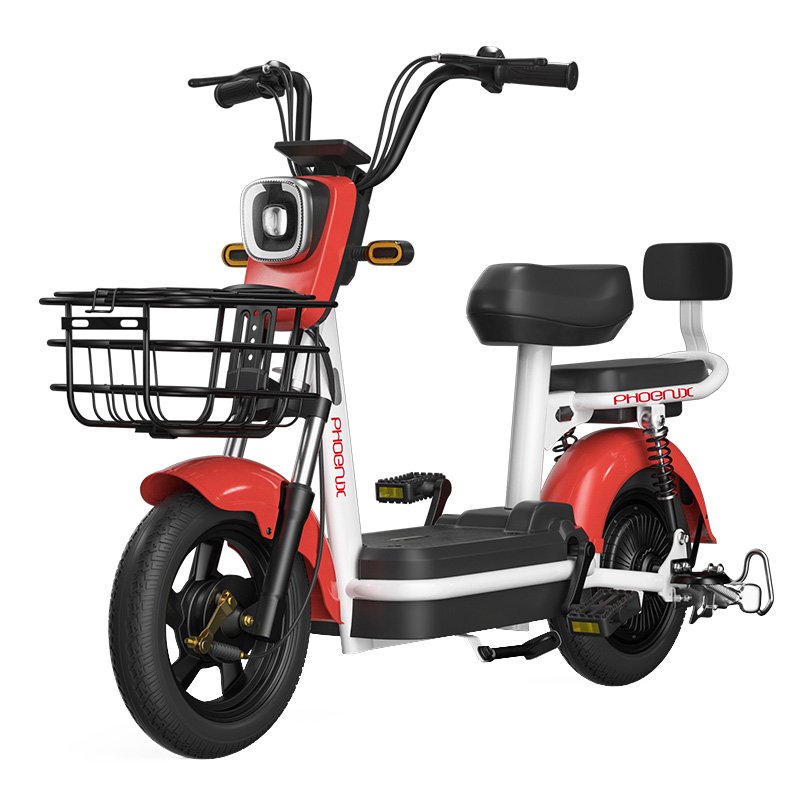 EU Hot Sale New Style 350W 500W 48V 20Ah 24AH 14 Inch Vacuum Tire Electric Bike City 2 Seat Adult Electric Bike