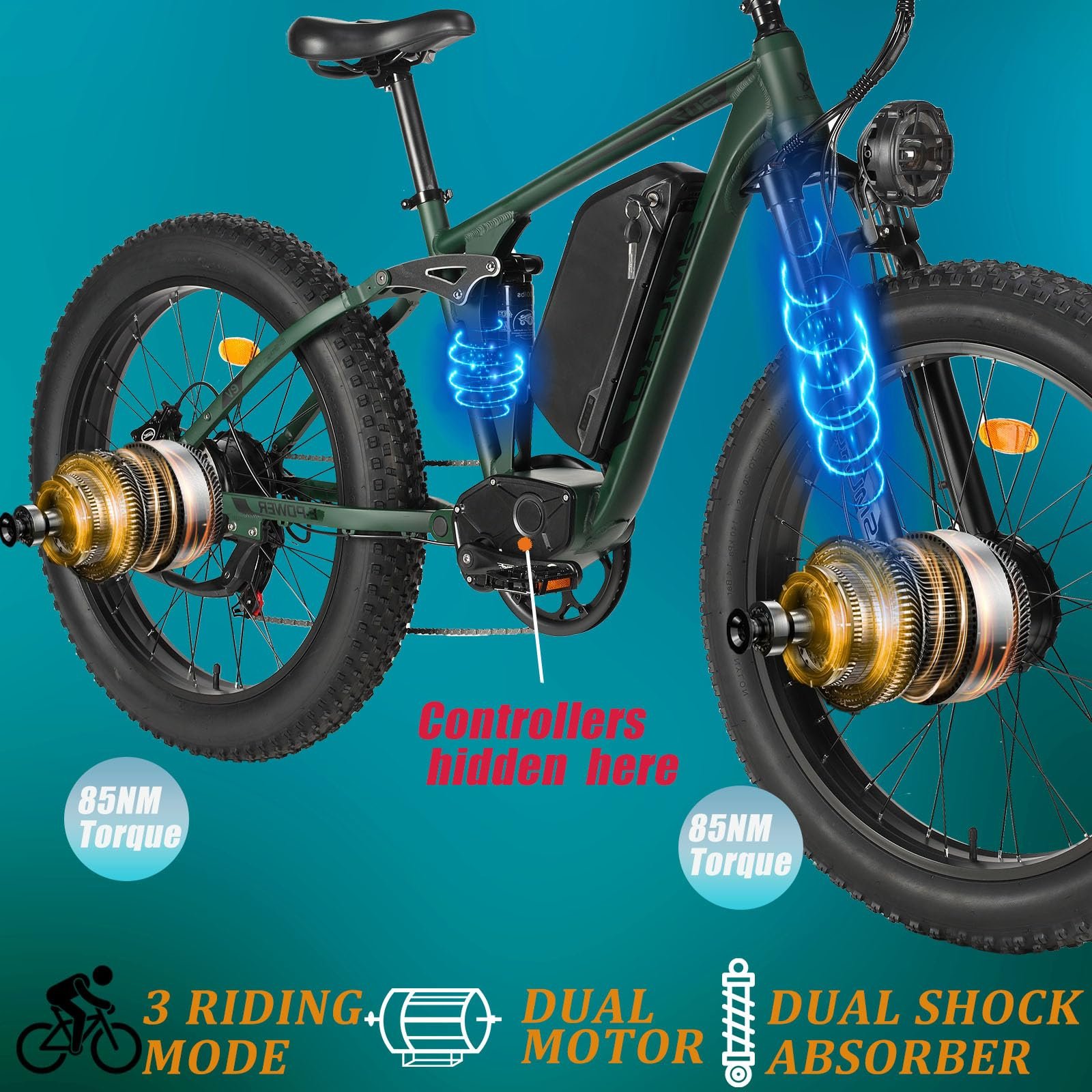 US In Stock SMLRO SU7 2000W Motor Electric Bicycle for Adult 48v 22.4ah 26inch Shimano 7 Speed Ebike mountain ebike