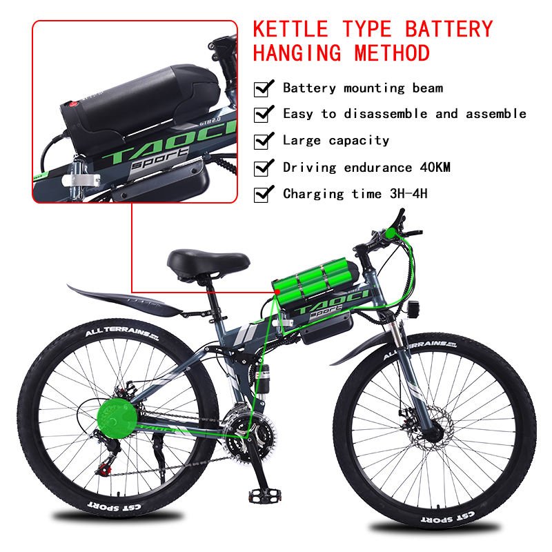 Wholesale cheap price high quality adult ebike 48v foldable frame hummer 21 speed folding electric mountain bike