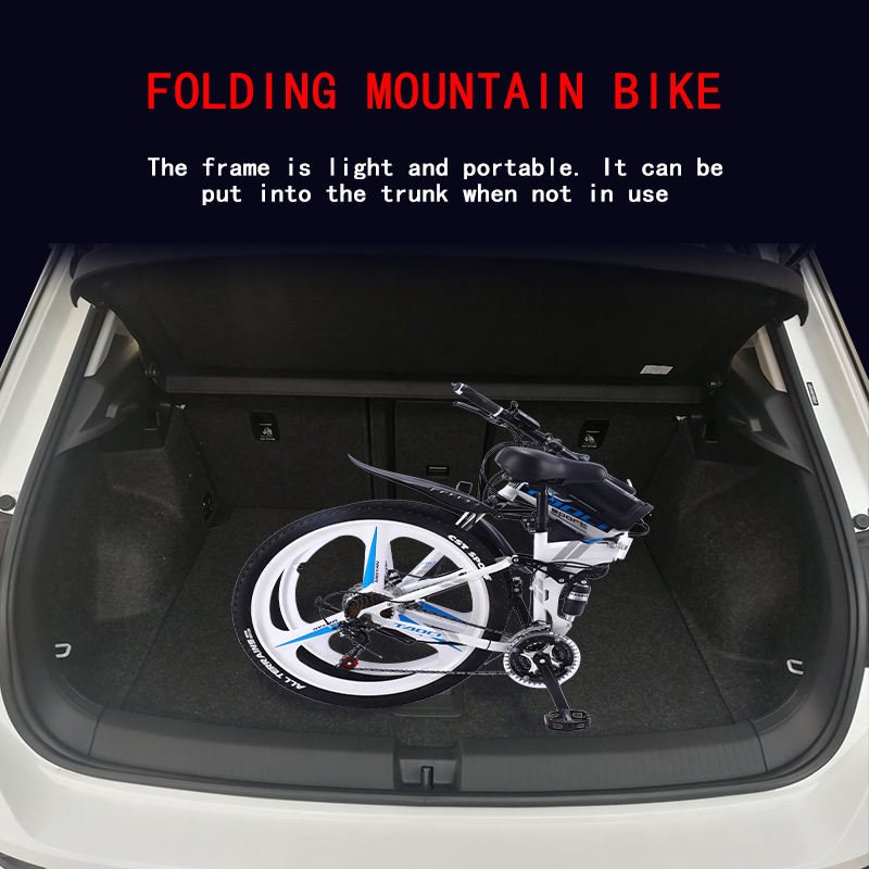 Wholesale cheap price high quality adult ebike 48v foldable frame hummer 21 speed folding electric mountain bike
