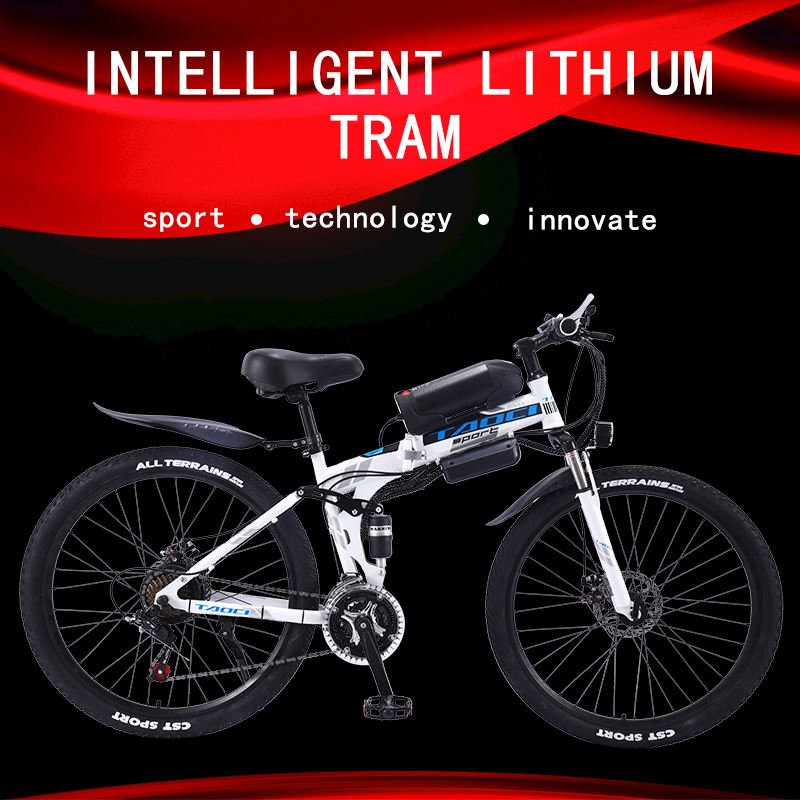 Wholesale cheap price high quality adult ebike 48v foldable frame hummer 21 speed folding electric mountain bike