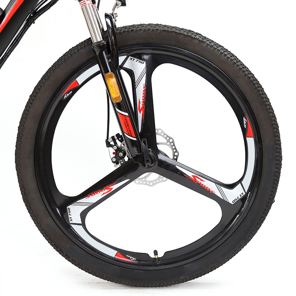 Electric Mountain Bike 26 Inch 21 Speed Power Assisted City Mountain Bicycle Electric Bike