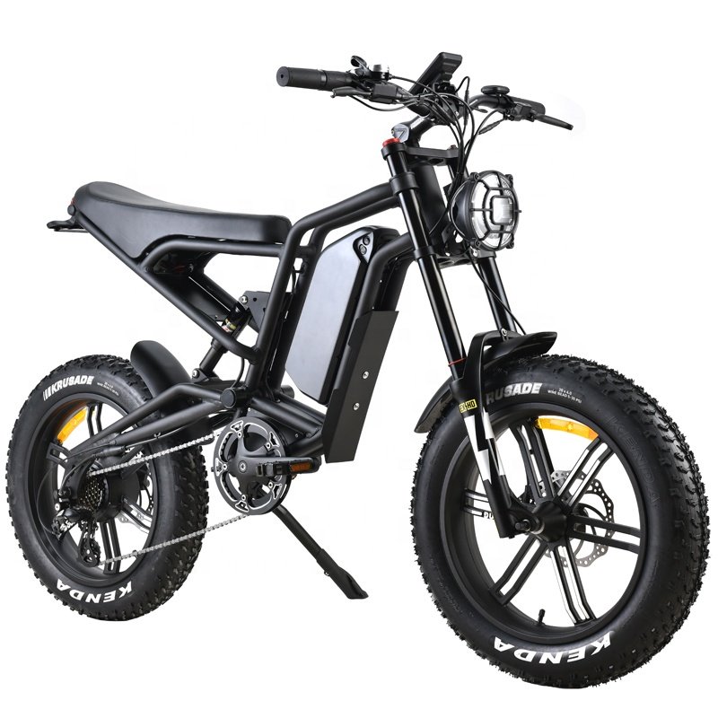 High Quality Professional Full Suspension Mountain E-Bike 250W Rear Hub Motor 15AH Battery Capacity Aluminum Alloy Frame Disc