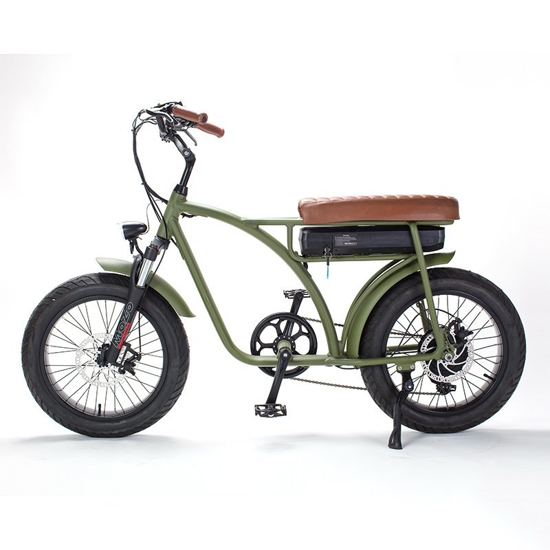 China Supplier City Ebike Custom Logo 48V 12Ah Bicicleta Electrica Long Seat 20 Inch Fat Tire Electric Mountain Bike