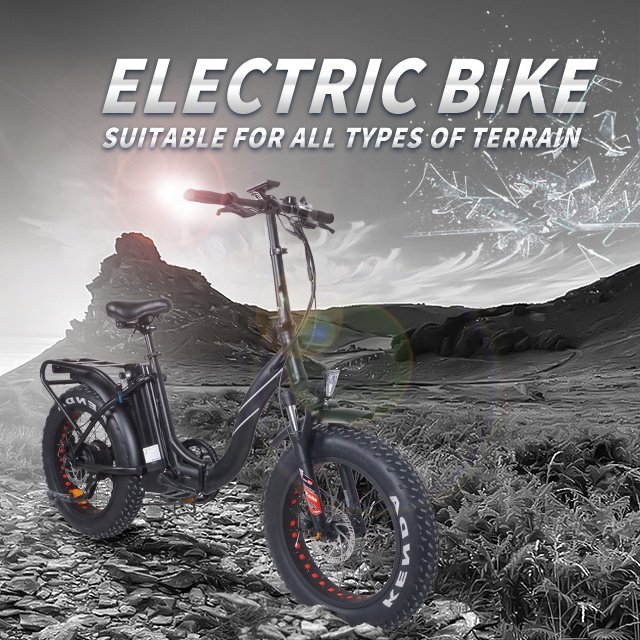 fat tire mountain electric bike 20 inch folded e bicycle with 250W to 1000W in high speed