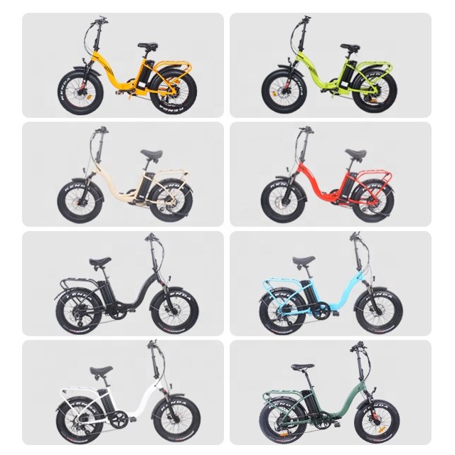 fat tire mountain electric bike 20 inch folded e bicycle with 250W to 1000W in high speed