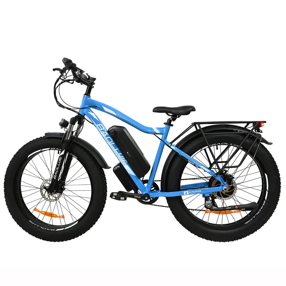 26 Inch Fat Tire Electric Bike 1000W 48V 15AH Power 330lb Load Capacity Electric Mountain Bikes High Speed Electric Bike