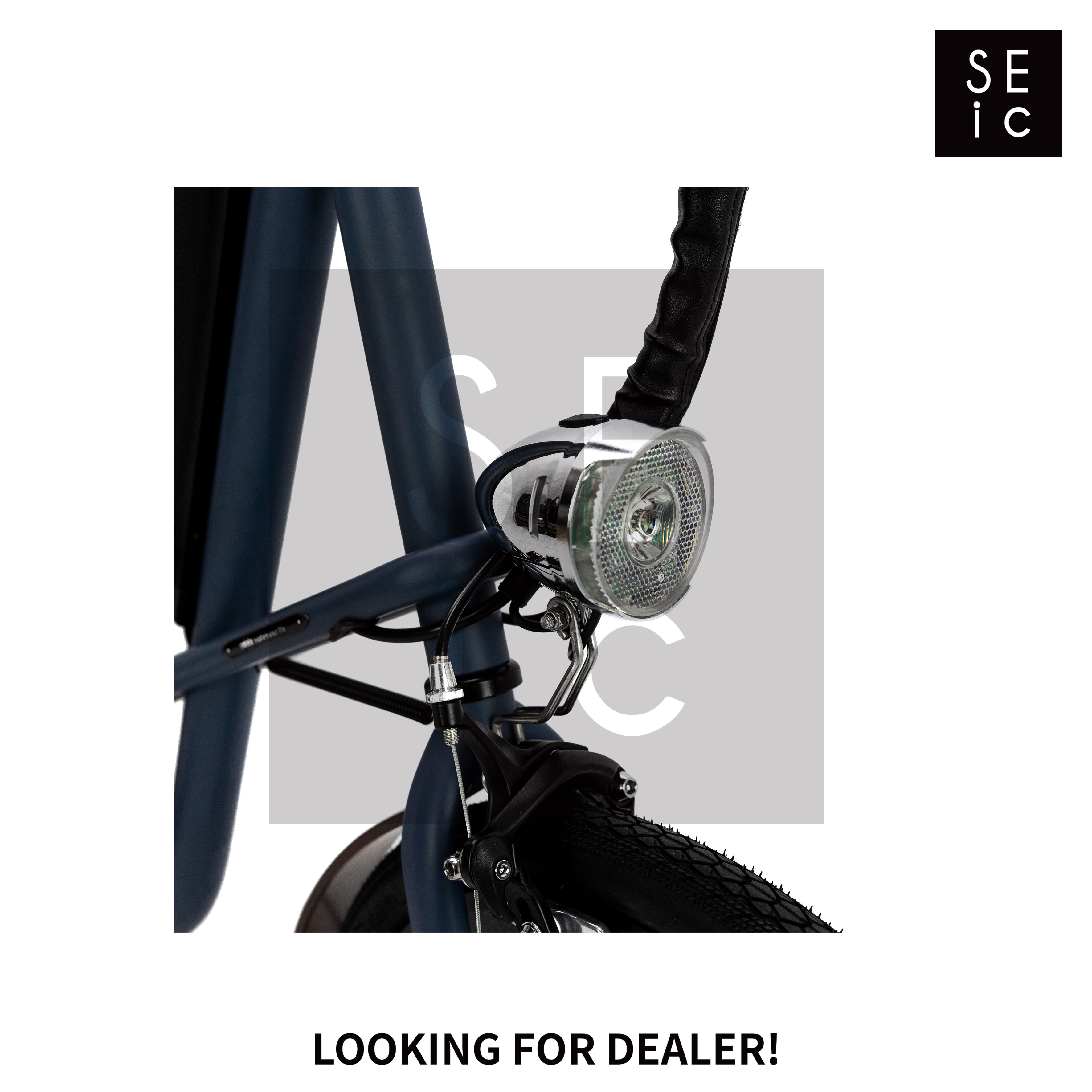 SEic Mini Electric Assist Bike Midnight Blue Mountain Cat E-Bike with 36V Lithium Battery Power Supply