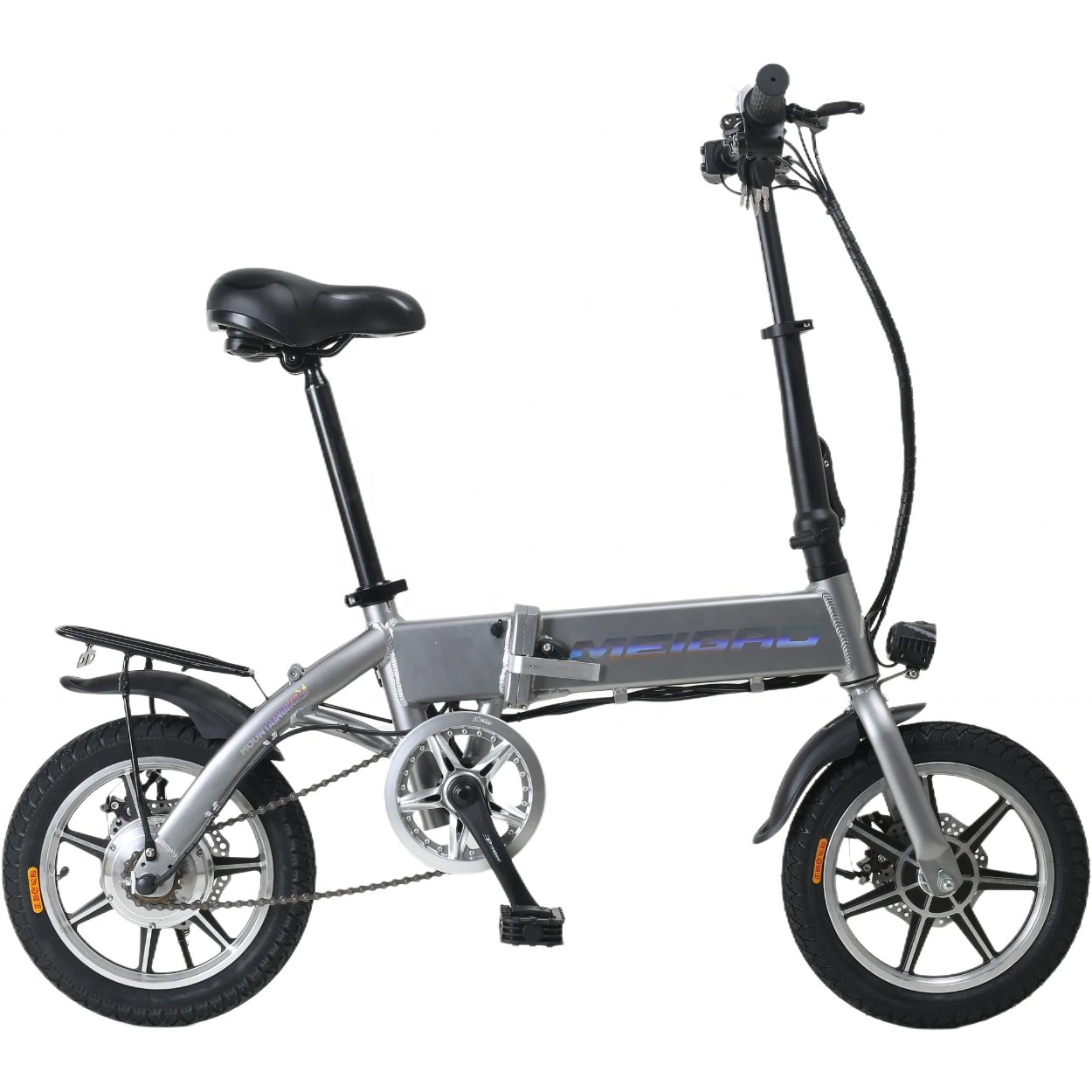 OEM Factory Manufacture 14 Inch eBike Folding Electric Bike with Disc Brake Integrated 36V Lithium Battery Integrated Battery