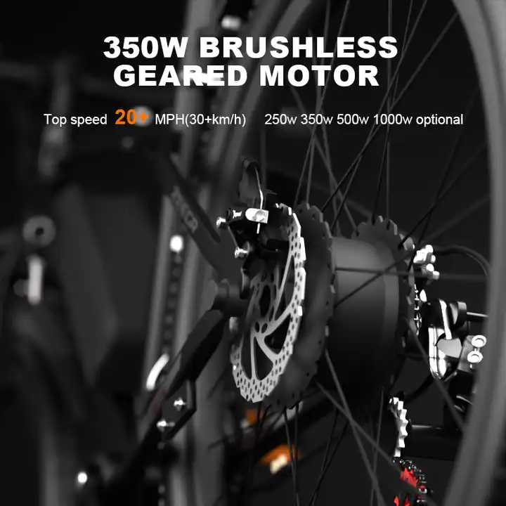 Factory Direct 26 Inch 21Speed Aluminum Double Disk Brake Mountain Ebike Electric Bicycle For Adults
