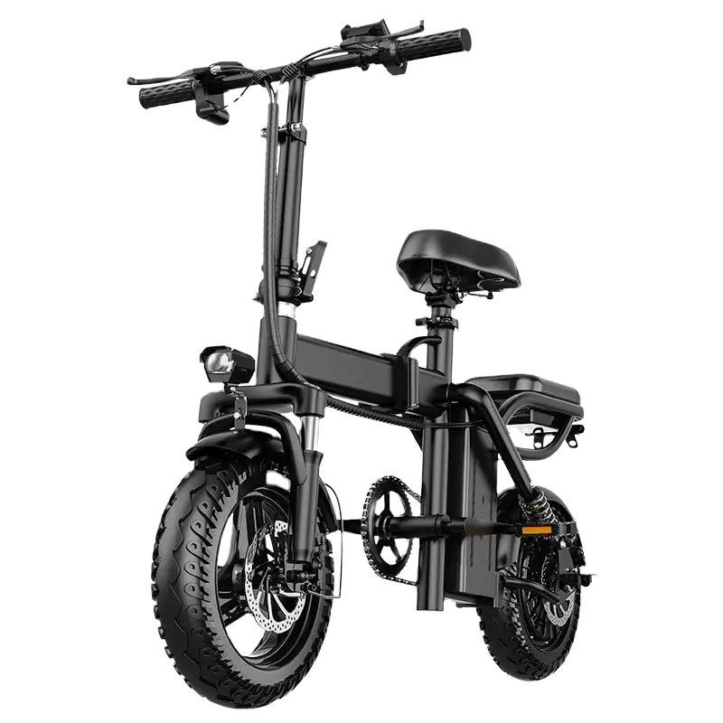 400W 48V Foldable Portable City Electric Bike Mini Scooter for Adults Lithium Battery Power Supply for Women and Men