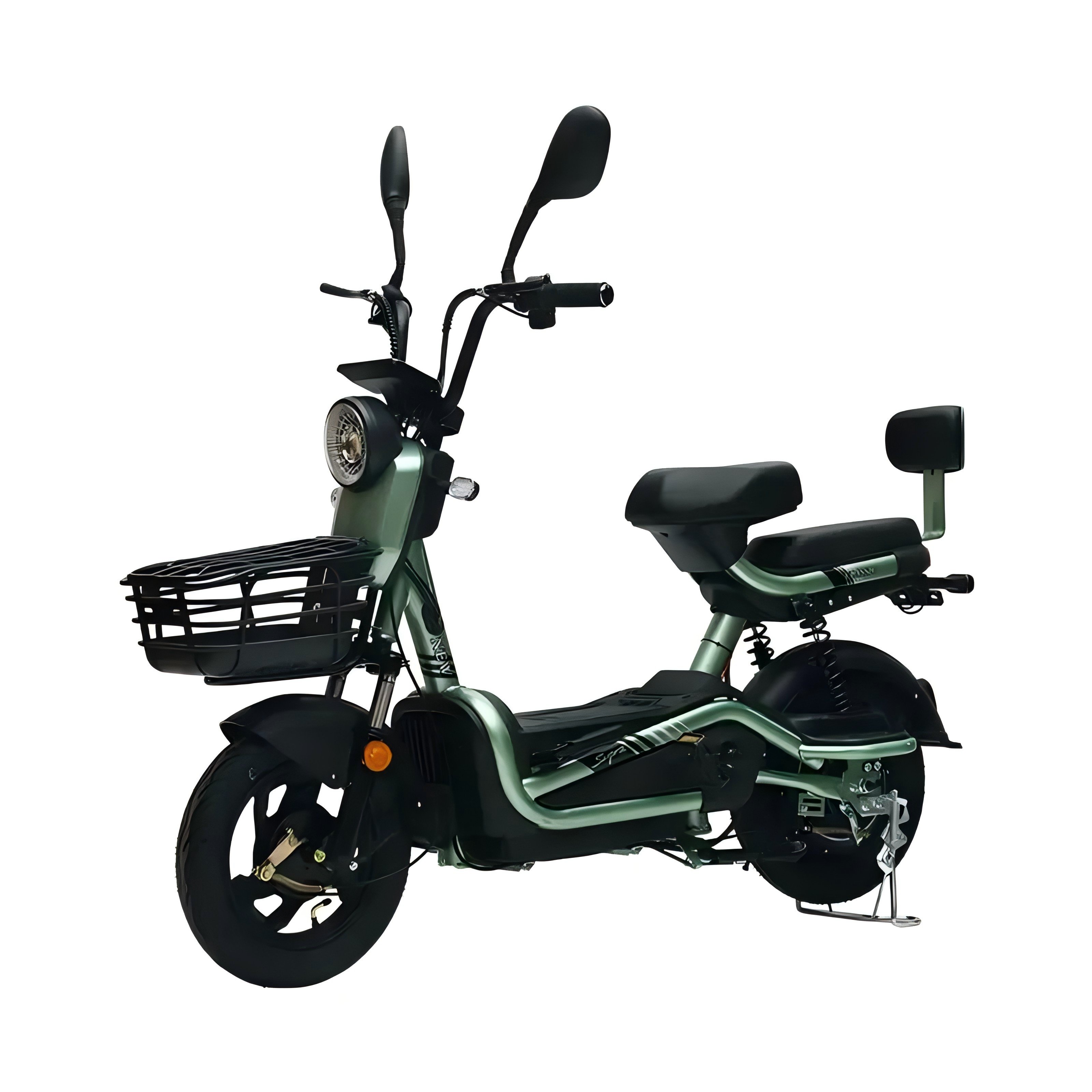 Well Exported 48V 36V Range Electric City Scooter 350W 500W Power 12 Speeds Steel Frame Electric Bicycle Range Red Brake Line
