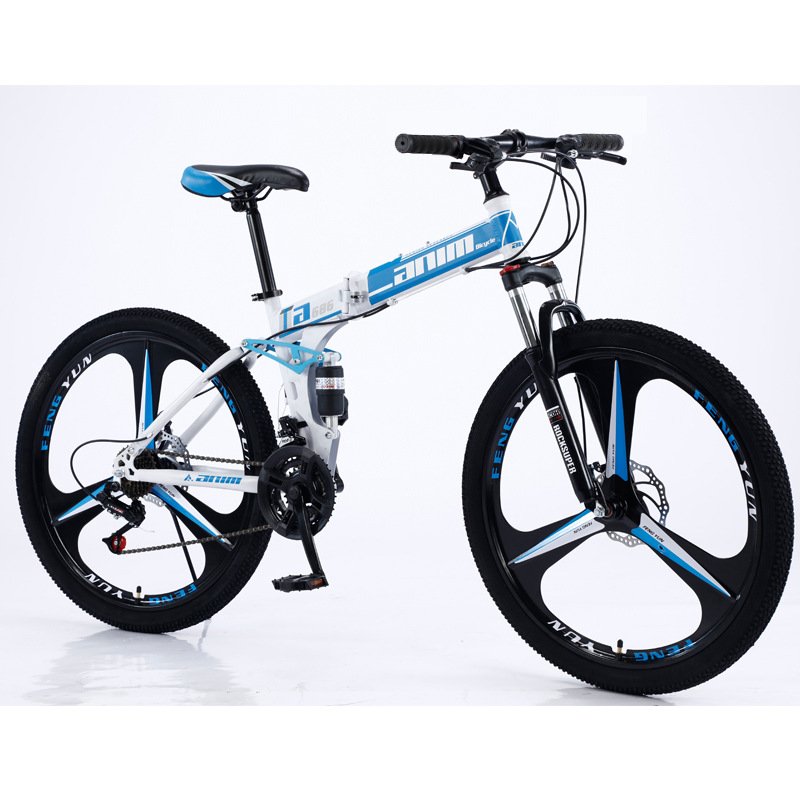 Wholesale mountain bicycle 24/26 inch variable speed folding shock absorption mountain bike student adult